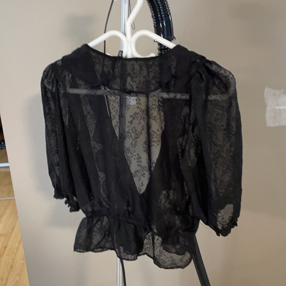 Worn once . Dynamite small peplum style shirt . - Picture 2 of 5